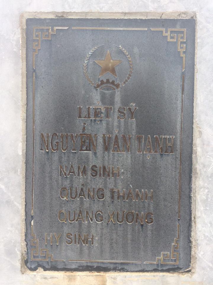 Ảnh mộ liệt sĩ NGUYỄN VĂN TẠNH