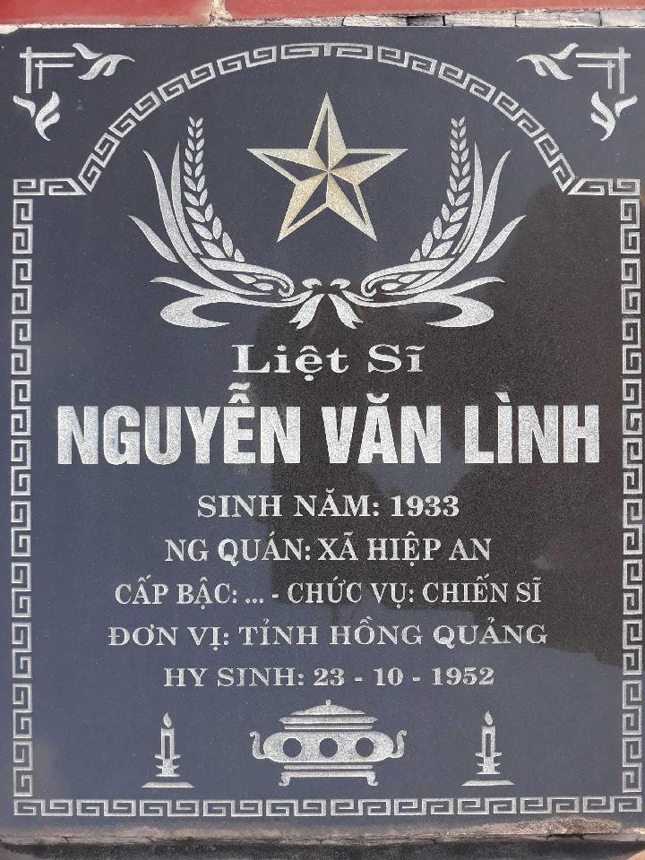Ảnh mộ liệt sĩ nguyễn văn lình