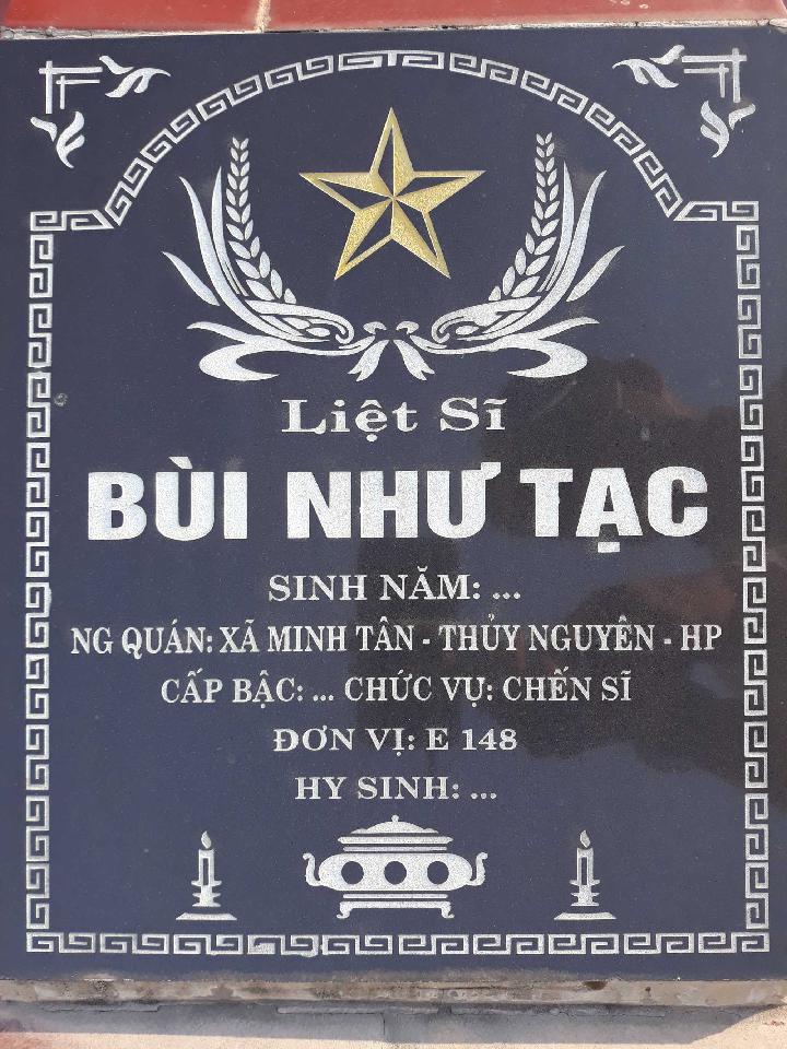 Ảnh mộ liệt sĩ bùi như tạc