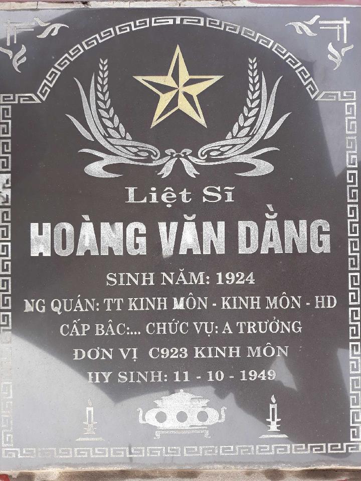 Ảnh mộ liệt sĩ hoàng văn dằng