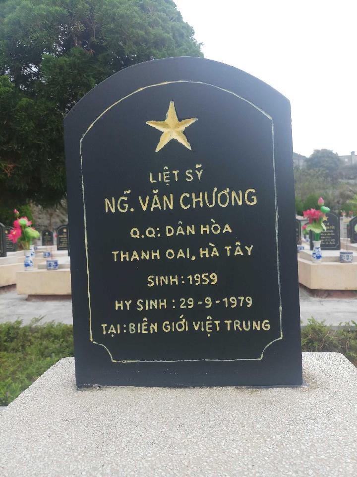Ảnh mộ liệt sĩ Nguyễn Văn Chương