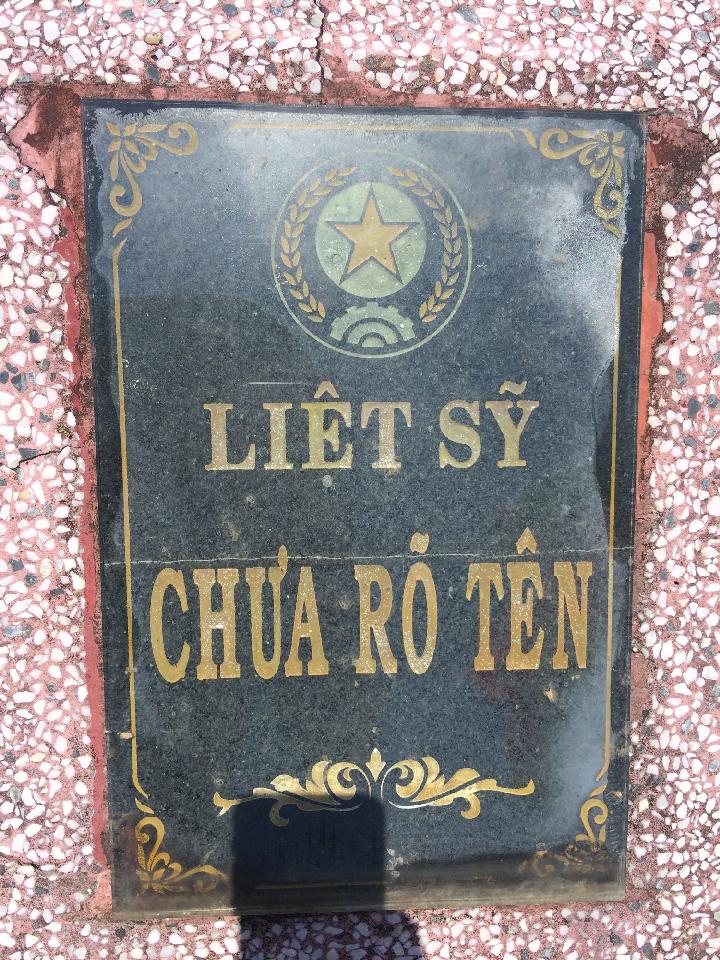 Ảnh mộ liệt sĩ Liệt sĩ chưa biết tên