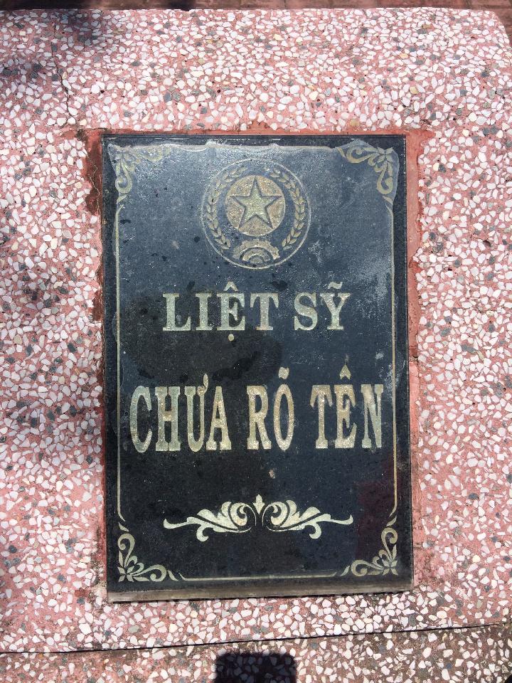 Ảnh mộ liệt sĩ Liệt sĩ chưa biết tên