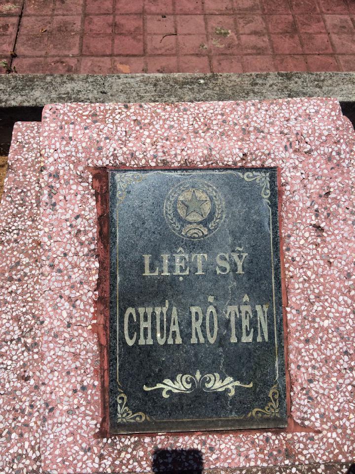 Ảnh mộ liệt sĩ Liệt sĩ chưa biết tên