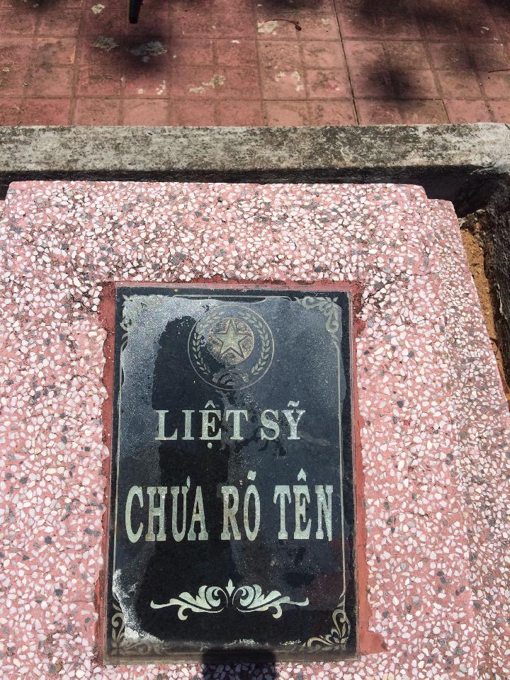 Ảnh mộ liệt sĩ Liệt sĩ chưa biết tên