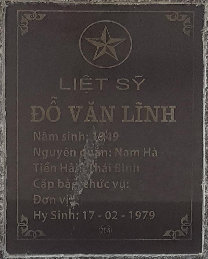 Ảnh mộ liệt sĩ Đỗ Văn Lĩnh