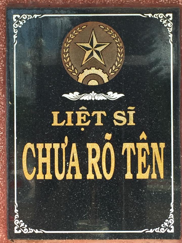 Ảnh mộ liệt sĩ Liệt sĩ chưa biết tên