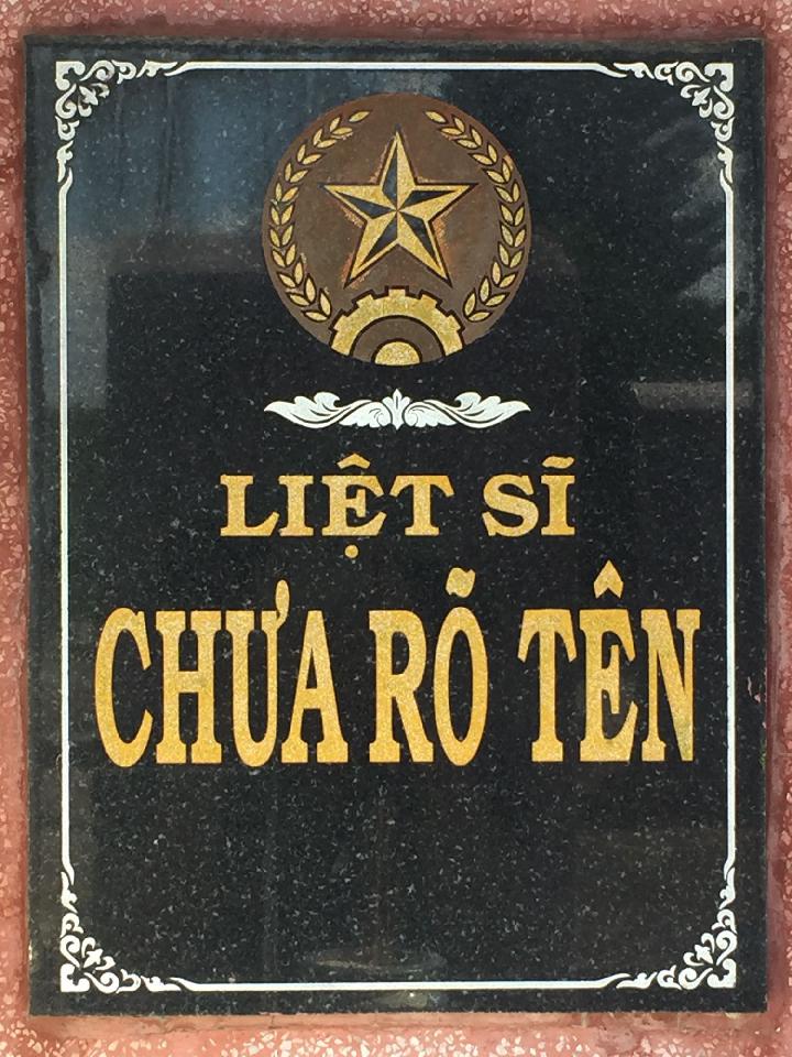 Ảnh mộ liệt sĩ Liệt sĩ chưa biết tên