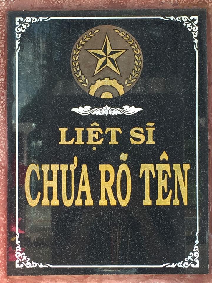 Ảnh mộ liệt sĩ Liệt sĩ chưa biết tên