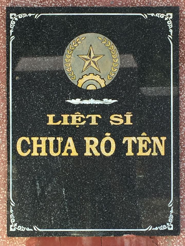 Ảnh mộ liệt sĩ Liệt sĩ chưa biết tên
