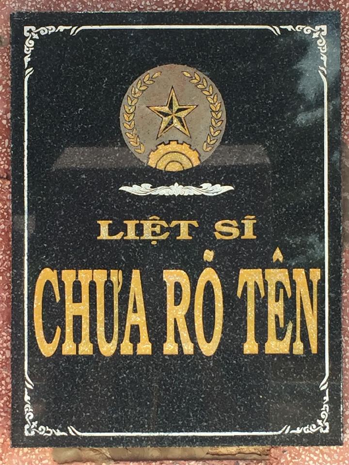 Ảnh mộ liệt sĩ Liệt sĩ chưa biết tên