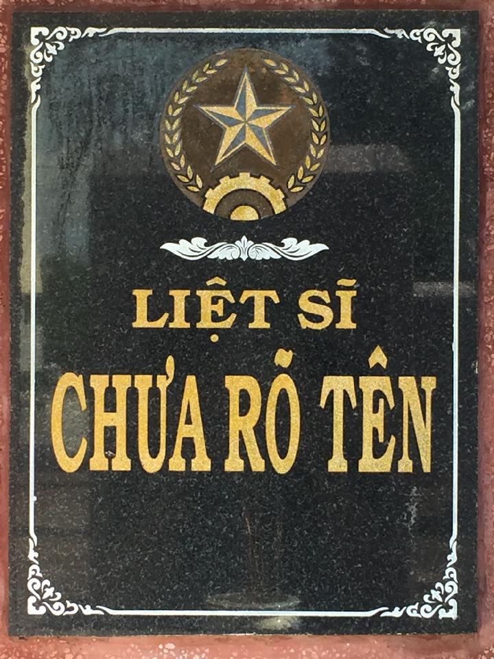 Ảnh mộ liệt sĩ Liệt sĩ chưa biết tên