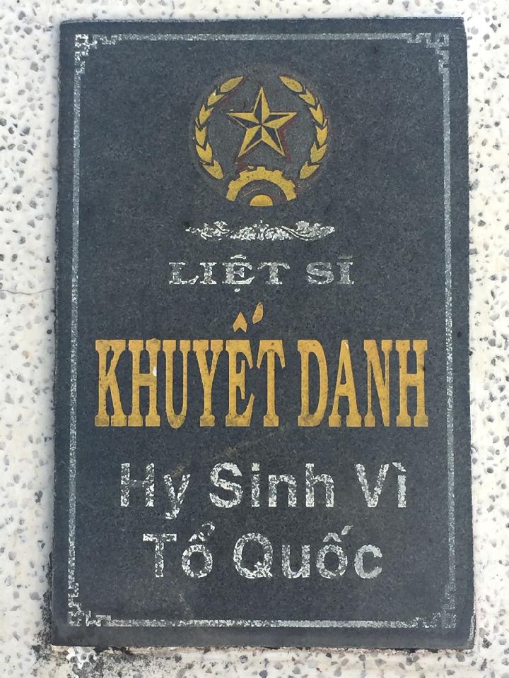 Ảnh mộ liệt sĩ Liệt sĩ chưa biết tên