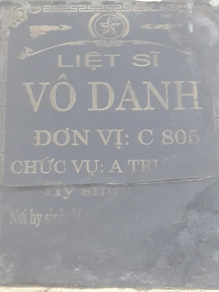 Ảnh mộ liệt sĩ Liệt sĩ chưa biết tên