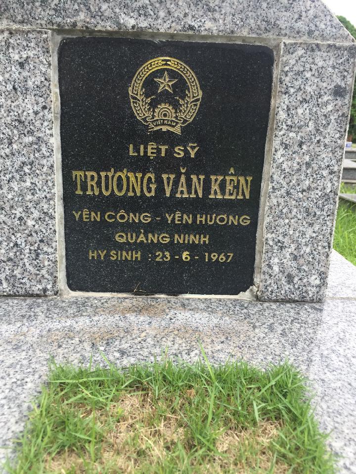 Ảnh mộ liệt sĩ TRƯƠNG VĂN KIÊN